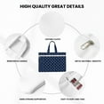 thumbnail image 5 of Kdxio Nautical Themed Simple Anchors File Tote Document Bag Business Briefcase Bag Document Organizer Tote Briefcase for Letter A4 Files Business Teacher Office Bag, 5 of 8