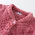 thumbnail image 4 of Busydd Robes for Women and Men Unisex Solid Color Warm Fleece Pajamas Soft Cozy Nightgown Knee Length Plush Bathrobe Fashion Button Up Fuzzy Robe Sleepwear with Pockets, 4 of 4