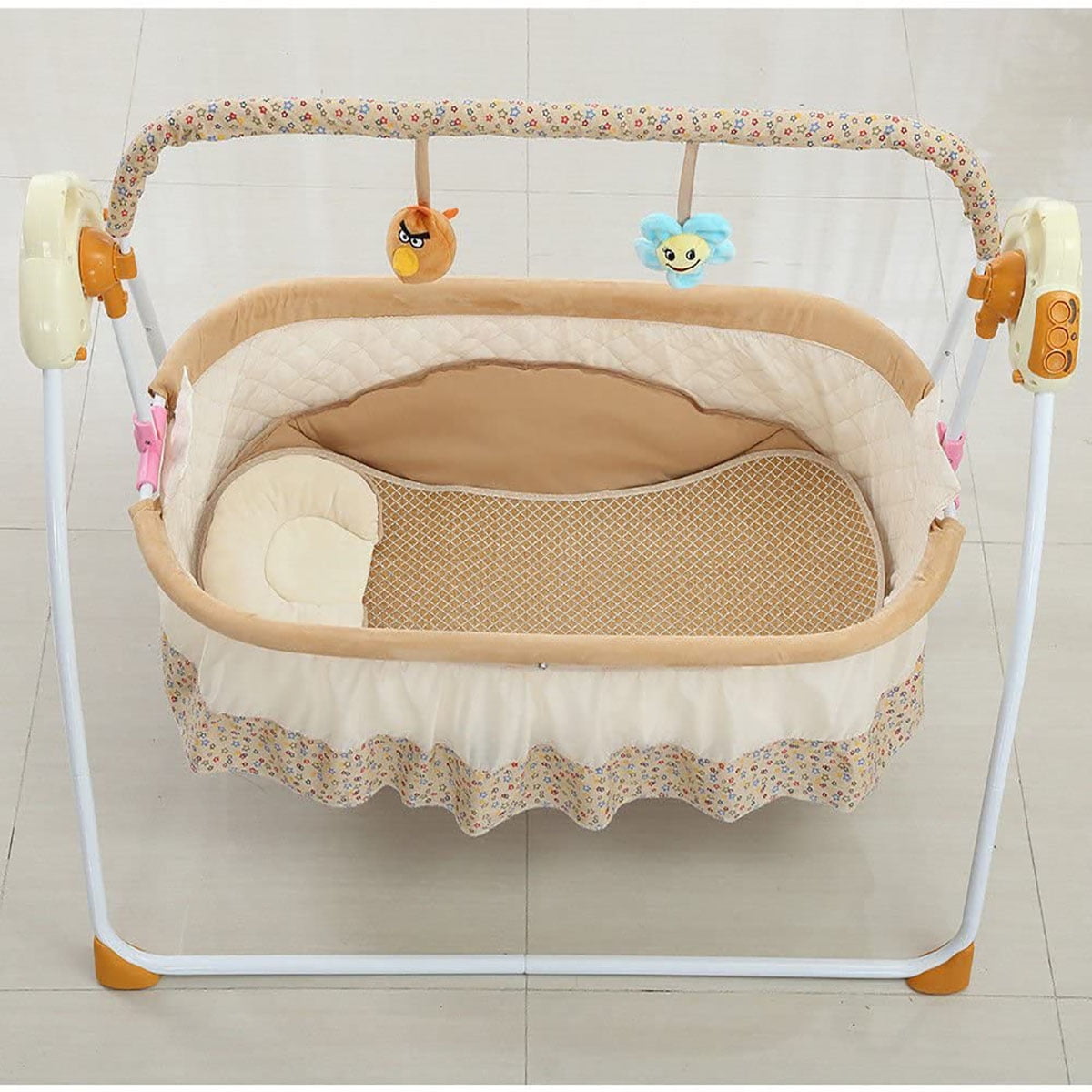 Electric Big Space Baby Crib Cradle Infant Rocker Auto-Swing Baby Sleep Bed Hot