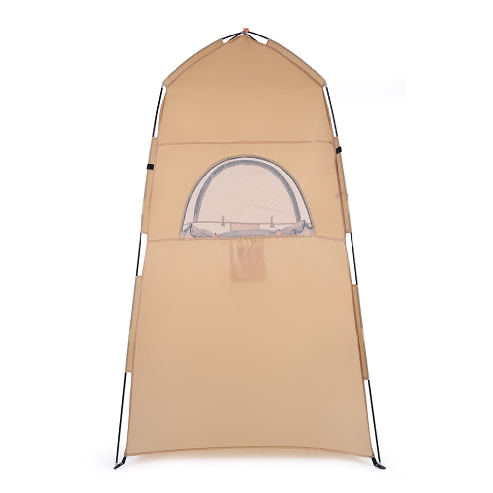 Tente De Douche Extérieure 4-en-1 – Cabine De Change, Toilettes, Douche, Imperméable Et Légère Pour Camping, Plage Et Jardin