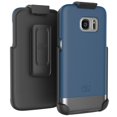 thumbnail image 2 of Galaxy S7 Belt Clip Case, Encased (SlimShield Series) Hybrid Cover w/ Secure-fit Holster (2pc set) (Deep Blue), 2 of 6
