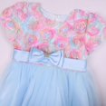 thumbnail image 3 of Girl Short Sleeve 3D Flower Tutu Dresses Holiday Princess Wedding Party Costume, 3 of 5