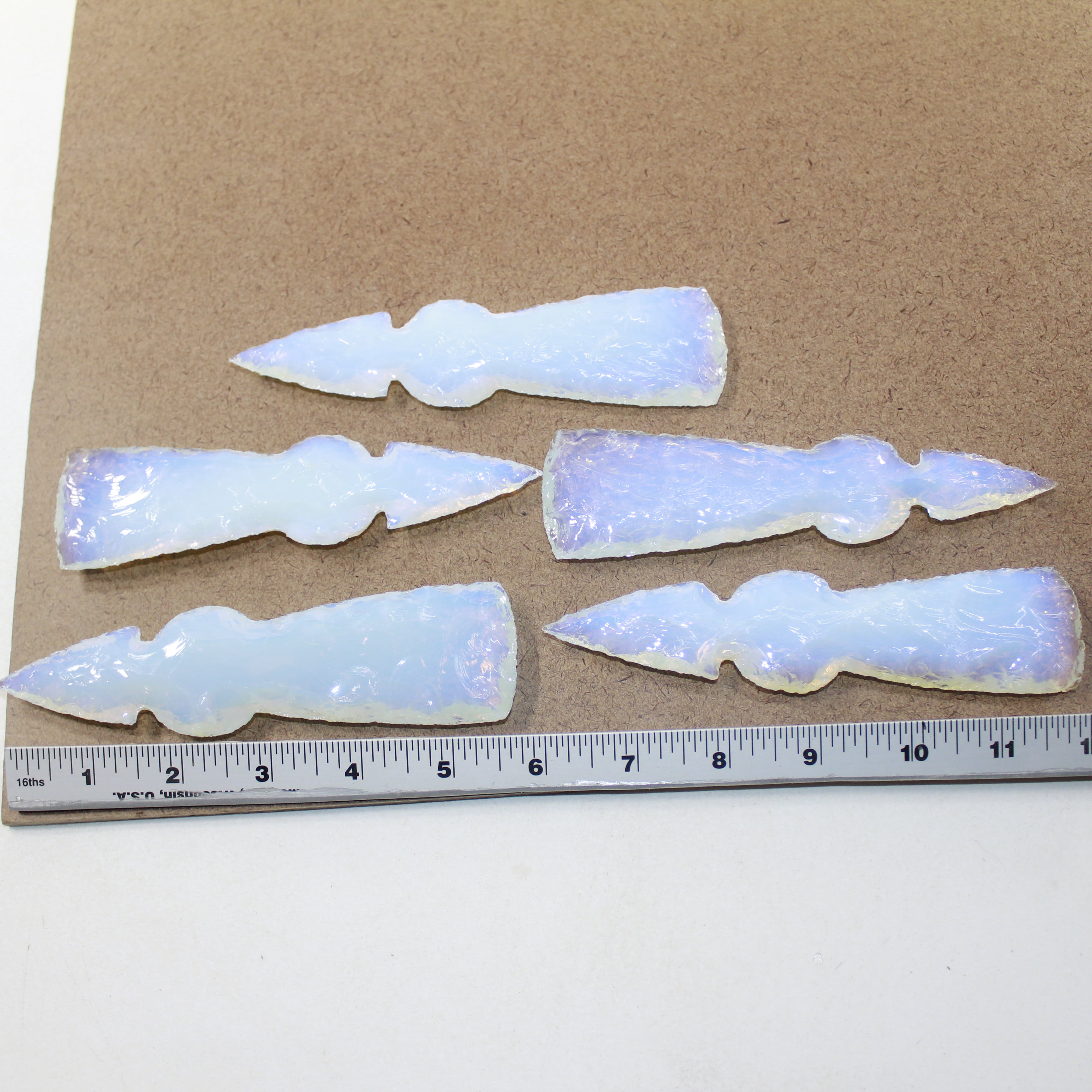 5 Opalite Ornamental Tomahawk Heads #4324  Ax Axe Hatchet