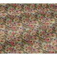 thumbnail image 5 of oneOone Viscose Jersey Light Brown Fabric Florals Sewing Fabric By The Yard Printed Diy Clothing Sewing Supplies 60 Inch Wide, 5 of 5
