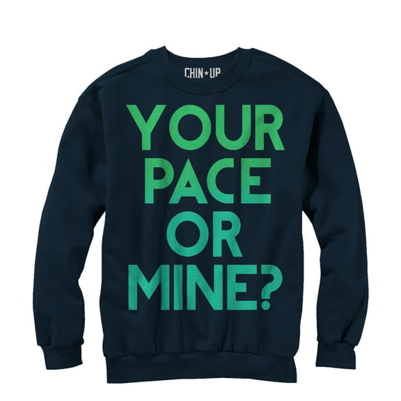 Women's CHIN UP Your Pace or Mine Sweatshirt Navy Large