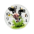 thumbnail image 3 of Reloj de pared de madera con diseño de vaca rústica, silencioso, preciso y decorativo. 25cm 10 pulgadas, 3 of 9