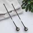 thumbnail image 1 of DEEPCRAFF 2Pcs Outside Flagpole Flag Pole Holder Bike Black ABS Durable Design, 1 of 8