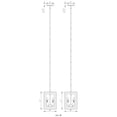 thumbnail image 4 of Z-Lite Infinity 3 Light Mirror Glass Steel Mini Pendant in Misty Charcoal, 4 of 7