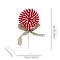 thumbnail image 3 of PuSpu 20cm Red Foam Candy Lollipop Plush Pick Christmas Tree Floral Holiday Decoration 7.8in Polyester Festive Branch Accent, 3 of 6