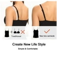 thumbnail image 4 of Women's Cami with Built-in Bra Adjustable Strap, 3 Pack Summer Sleeveless Tank Top Padded Camisole for Yoga, 4 of 5