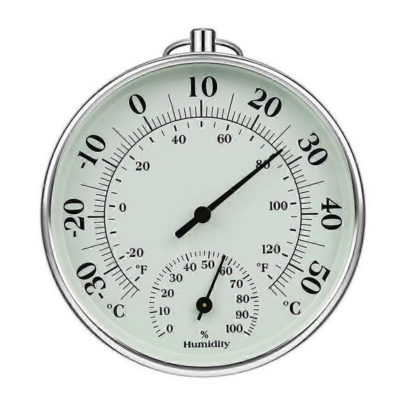 10cm Indoor Outdoor Thermometer with Humidity Thermometer