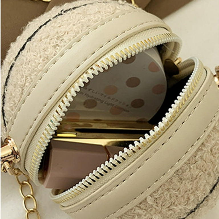 CHGBMOK Bags for Women Personalized Mini Round Ball Bag Chain