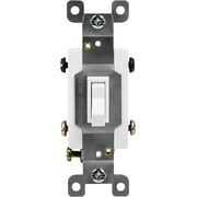 ENERLITES 4-Way Toggle Light Switch, Four Way, Side Wiring, Copper Wire Only, Grounding Screw, Residential Grade, 15A 125VAC 60Hz,UL Listed, 84150-W, White