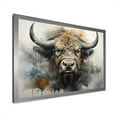 thumbnail image 2 of Designart "Great Plains Bison Bust I" Animals Buffalo Picture Framed Wall Decor, 2 of 5