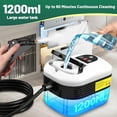 thumbnail image 5 of Handheld Steam Cleaner, High-Pressure 2500W Portable Professional Steamer, 1200ml Rapid-Heating Heavy Duty Vapor Cleaner for Car, Couch, Carpets, Furniture Surfaces(black)Q, 5 of 8