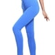 thumbnail image 4 of Minnieouse Mallas acanaladas sin costuras para mujer, ropa deportiva estirable para Fitness, pantalones Push Up para mujer, entrenamiento a rayas Prendas para la parte inferior del cuerpo Azul METRO, 4 of 6