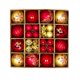 thumbnail image 1 of CAIROYAR Adorno para árbol de Navidad, juego de 132 piezas de decoración para árbol de Navidad, dorado y rojo, 1 of 7