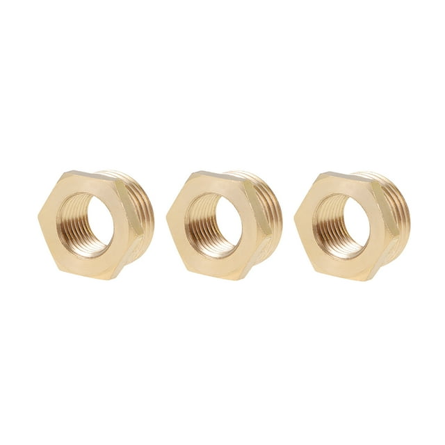 Adaptador hembra hexagonal de latón Uxcell G1/2 macho x G1/4 hembra 3