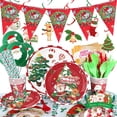 thumbnail image 2 of Kit de Vajilla Navideño Platos DinnXmas 4KitsNavideño 40Platos 7"ø 40Platos 9"ø 40Popotes 40Tenedores(20Verdes 20Rojos), 2 of 2