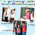 thumbnail image 6 of SUOSDEY Girls Leather Belts,Kids Skinny Belt for School Uniforms Gift 3Pack, 6 of 8