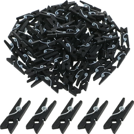 

100 Pcs Clothes Clips Picture Small Photo Nail Natural Wooden