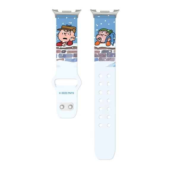 Peanuts Charlie Brown Christmas HD Unisex Watch Band for Samsung Galaxy Watch 8 (Thin Long Snowy Thoughts) by Affinity Bands