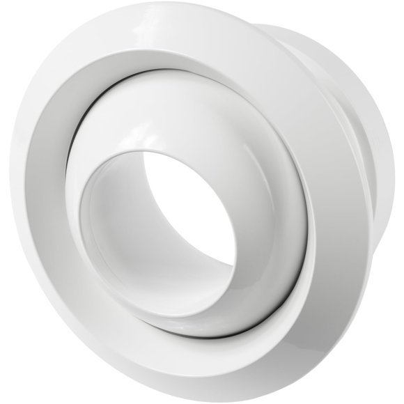 Repa Market 10" Inch White Round Air Diffuser - Adjustable Ball Ventilation Cover for Ceiling and Wall - Silent Horizontal and Vertical Fresh Air Supply for House, Office and Large Commercial Areas