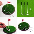 thumbnail image 2 of Misright Miniature Golf Toy Set For Doll House Wood Club Metal Base Craft Model Project, 2 of 8