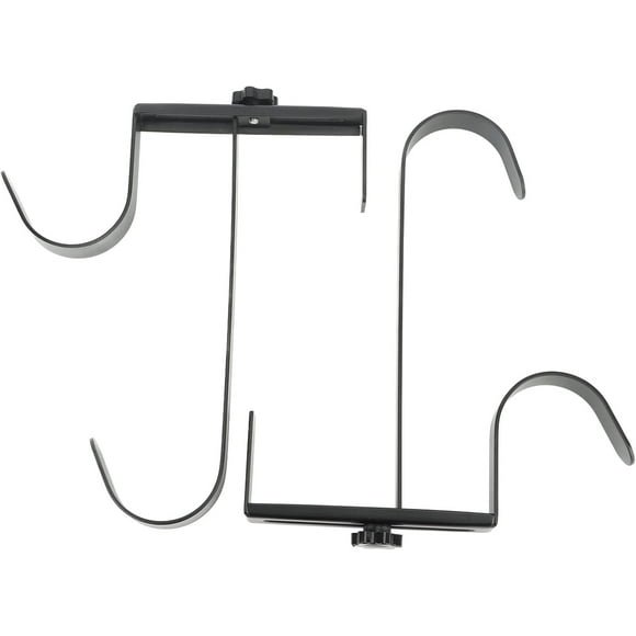 HUGFEGWE Pool Pole Hook, Rustproof Easy to Install Pool Pole Hook Hanger Adjustable Lightweight for Pool Fence U2537-6748