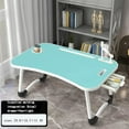 thumbnail image 6 of Oversized Foldable Laptop Bed Desk with Cup Holder Drawer USB Ports Fan and LED Lamp Portable Bed Tray Table for Eating Reading Working and Studying,Woodgrain, 6 of 11