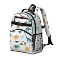 thumbnail image 2 of Colorful Dinosaurs Silhouettes Pattern Backpack for School,Cute School Bag,Schoolbag with Adjustable Shoulder Straps & Padded Back,15.25"x11.5"x5.25", 2 of 5
