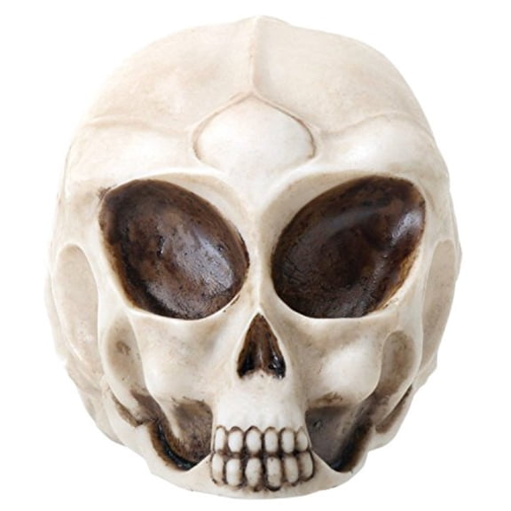 Small White Alien Skull Mini Figurine Extraterrestrial Outer Space Miniature New