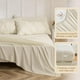 thumbnail image 5 of Juego de ropa de cama Sasttie Queen de 7 piezas con edredón de microfibra beige, 5 of 8
