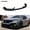 Carbon Fiber Color, variant on Front Bumper Lip W/Light Compatible with 2016-2021 Honda Civic Hatchback & Si, Air Dam Spoiler Splitter with LED Daytime Running Lights Fit for 2016 2017 2018 2019 2020 2021 (Glossy Black)