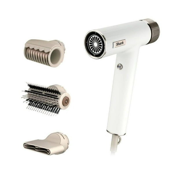 Secadora de cabello Shark SpeedStyle Blanco IQ 2 en 1 secado rápido sin daño por calor