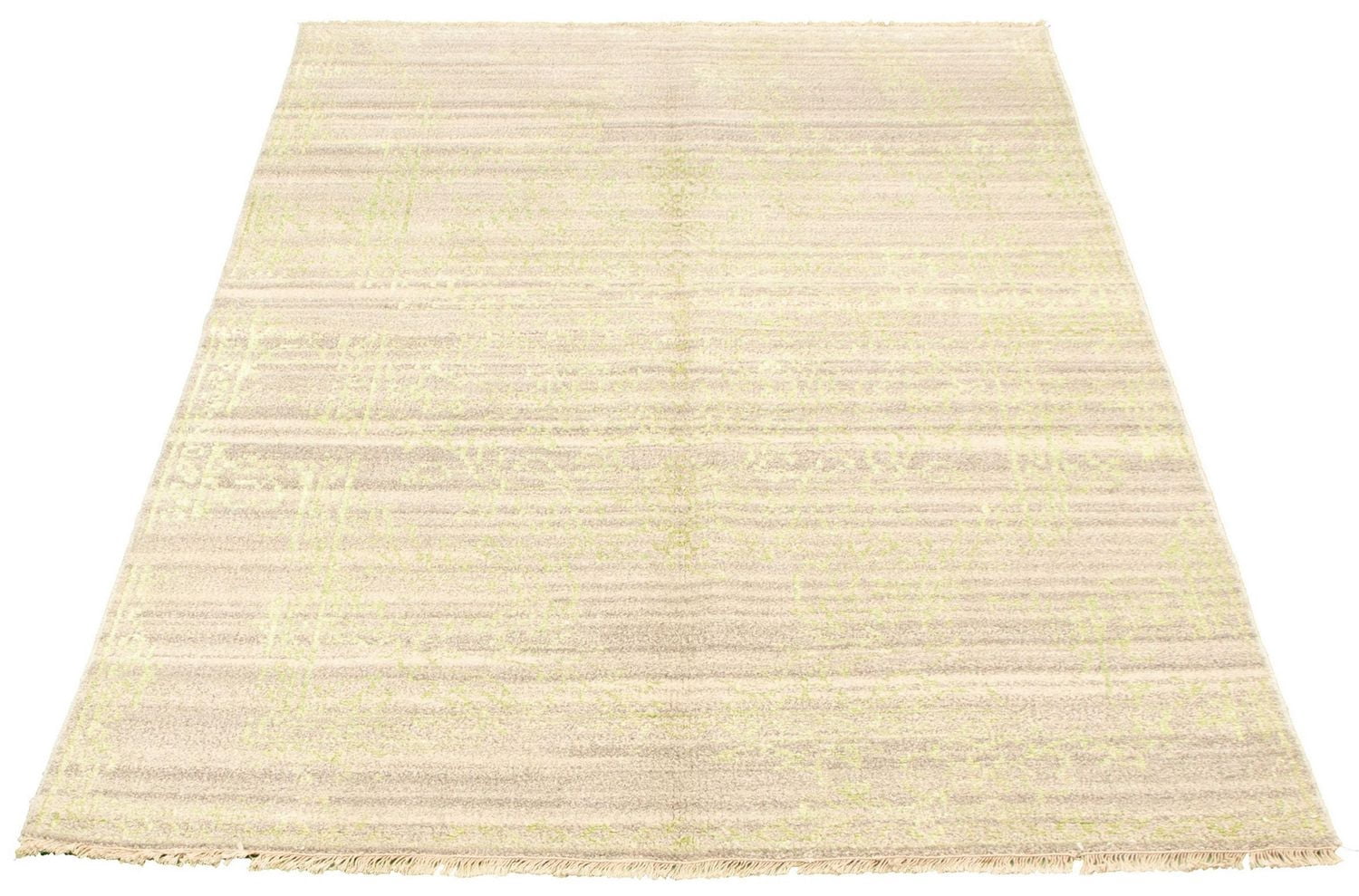 ECARPETGALLERY 5'1" x 8'6" Transitional La Seda Hand-knotted Area Rug for Living Room, Dining Room and Bedroom in Grey
