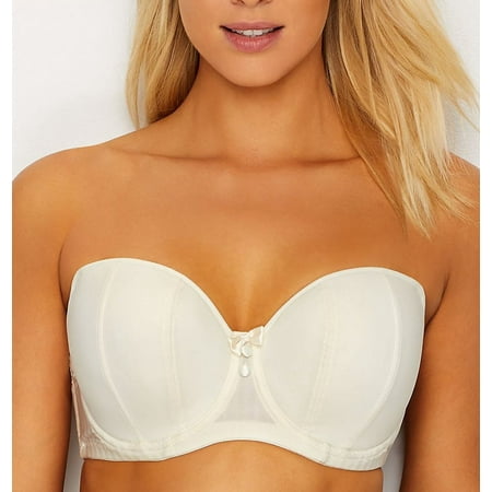 CURVY KATE Ivory Luxe Strapless Multiway Underwire Bra  US 34F  UK 34E  NWOT