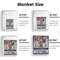 thumbnail image 4 of AISENIN Personalized Gifts for Dad Custom Dad Blanket with Photo and Text for Father or Husband Dad Gifts for Birthday Christmas Fathers Day from Daughter Son and Wife, 4 of 5