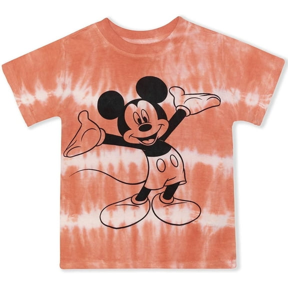Disney Mickey Mouse Shirts for Toddler Boys, Tie Dye Kids Mickey Mouse Clothes