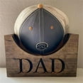 thumbnail image 2 of Rustic Wooden Hat Display Stand Hat Storage Rack For Baseball Caps Home Office Decoration Gift For Dads And Mens, 2 of 8
