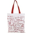 thumbnail image 1 of Bolsa de tela, bolsa de tela estampada, bolsa de algodón, bolsa de algodón, bolsa de mano estampada, bolsa de tela de lona, ​​bolsa de compras, 30*35 cm, 1 of 4