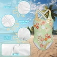 thumbnail image 6 of Uorisanigo Kids Swimsuits for Girls Kawaii Floral 1-Piece Athletic Competition Bathing Suit Sleeveless Beach Pool Swimwear, Size 13-14, 6 of 7