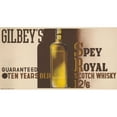thumbnail image 2 of Edward McKnight Kauffer 14x9 Gold Ornate Wood Frame and Double Matted Museum Art Print Titled - Gilbey's Spey Royal Scotch Whiskey (1933), 2 of 4
