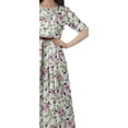 thumbnail image 6 of Moomaya Printed Swing Dress Women Midi Dress Short Sleeve Casual Work Dress, 6 of 6