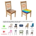 thumbnail image 5 of Colorful Tie Dye Pattern Seat Covers for Dining Room Chairs Set Of 4,Stretch Printed Washable Chair Seat Cover with Elastic Ties and Button,Removable Waterproof Couch Cushion Covers, 5 of 6