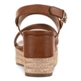 thumbnail image 2 of STYLE & COMPANY Womens Brown 1-1/2" Platform Asymmetrical Padded Bettyy Round Toe Wedge Buckle Espadrille Shoes 9.5 M, 2 of 4