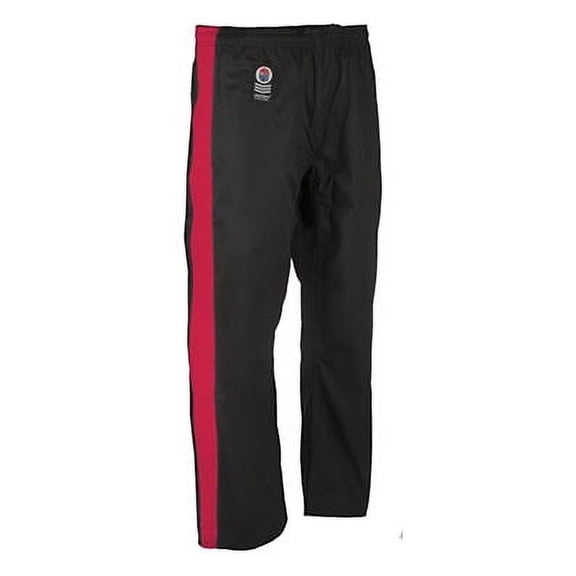 ProForce® Gladiator Demo Karate Pant - Black w/Red Stripe - 5 (6'1"/210 lbs.)