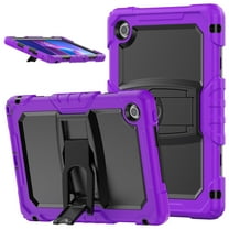 XYX For Lenovo Tab TB-311XU/K10C TB-311FU Case 10.1 inch, 3in1 Heavy Duty Shockproof Tablet Case with Stand, Shoulder Strap, Purple