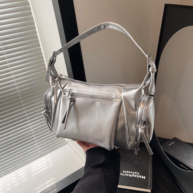 Bolso en La Parte Superior Axila Mochilas Suaves Cuero Múltiple para Mujeres Compras Viajes