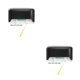 thumbnail image 2 of Monstrate Lámpara solar LED Camino Escalera Exterior Impermeable Luz de pared Jardín Paisaje Paso Cubierta Luces Balcón Valla Luces solares LED blanco con carcasa negra 2piezas, 2 of 6